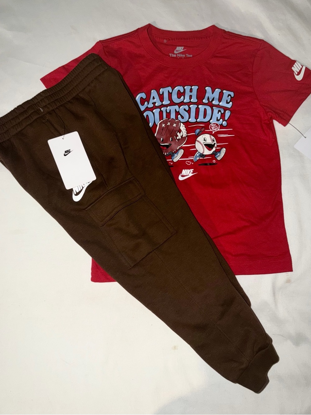 Nike Boys Youth 2pc Cargo Jogger & Tee Set - 6y